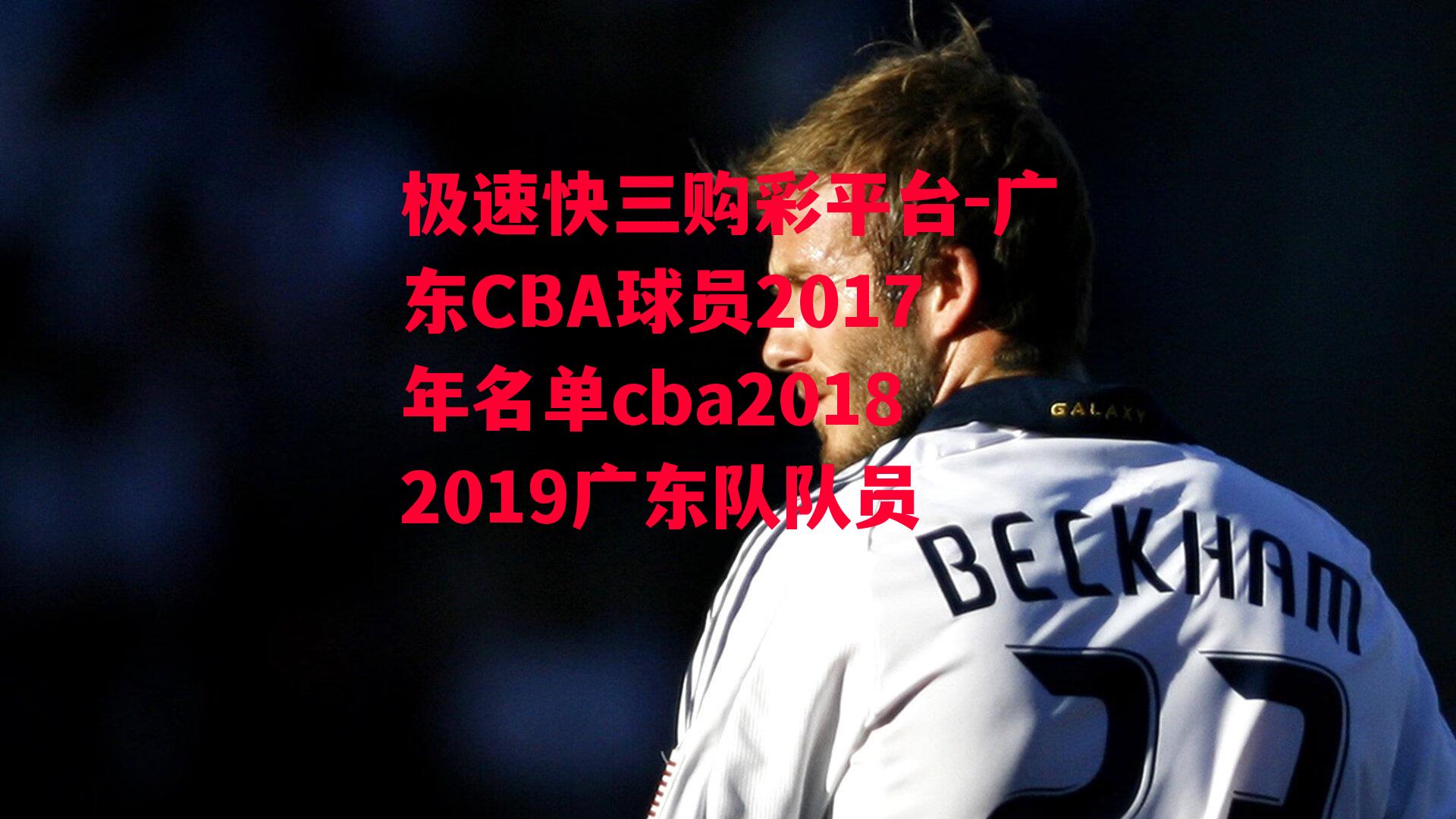 广东CBA球员2017年名单cba20182019广东队队员